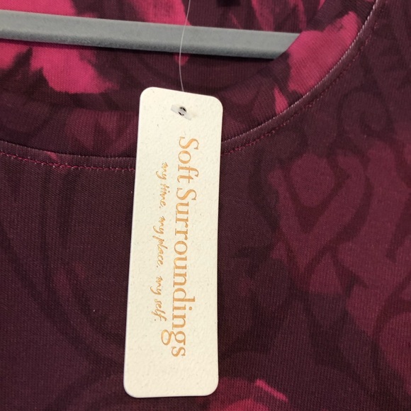 Soft Surroundings NWT Vermillion Reve Long Sleeve Tunic Top-Size Large - Picture 7 of 10